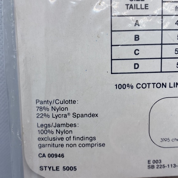 WonderBra Impressions Pantyhose Nylons Mink Size B 100-140 lbs - Picture 7 of 9